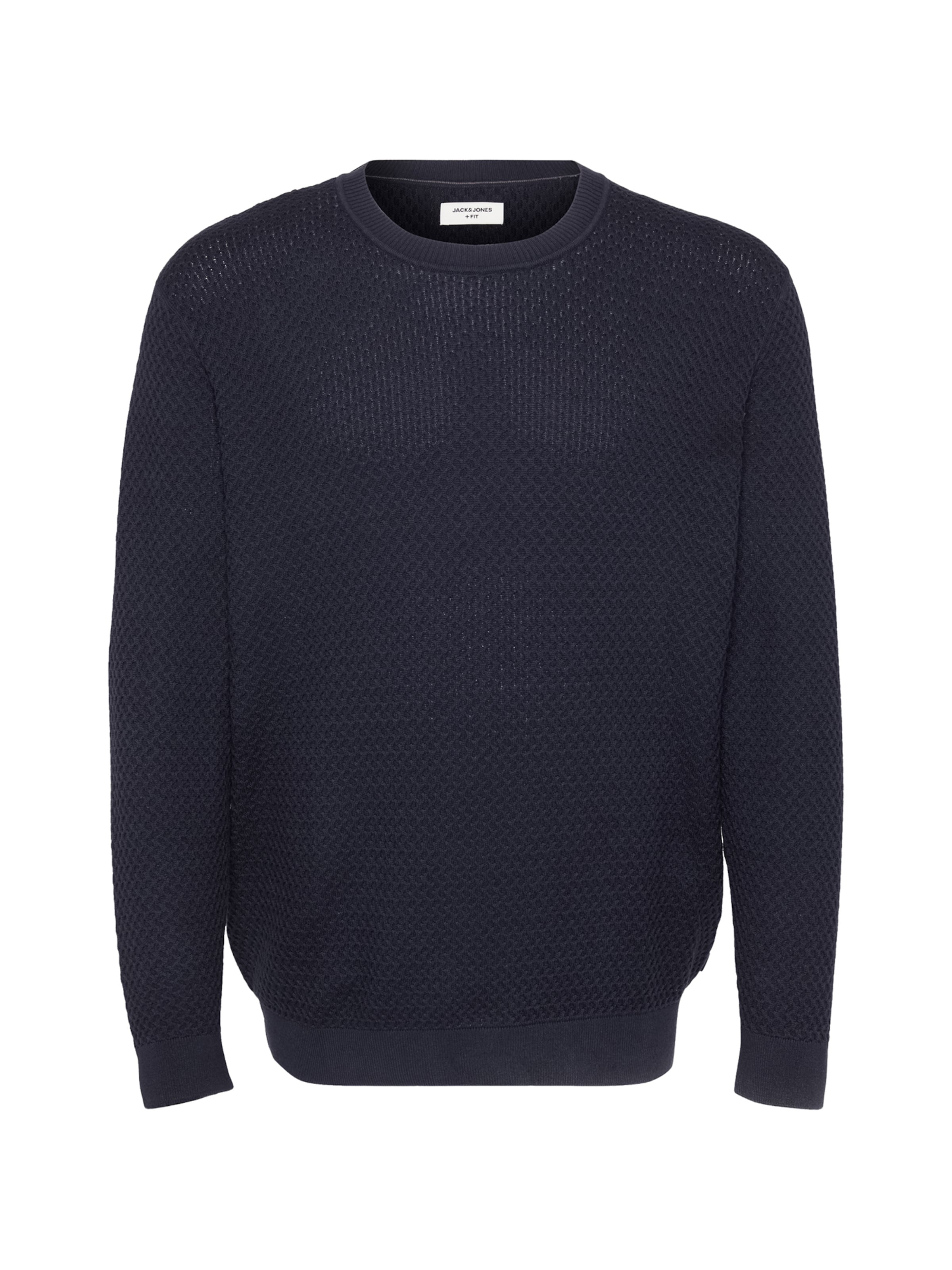 Jack & Jones Plus Πουλόβερ 'JPRBlubarkley' σε μπλε: μπροστά