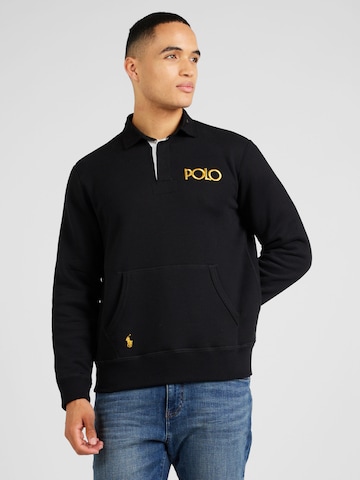 Polo Ralph LaurenSweater majica - crna boja: prednji dio