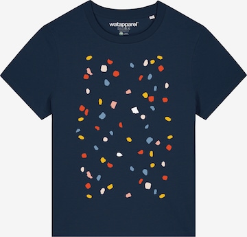 Watapparel Shirt ' This is Art ' in Blau: Vorderseite