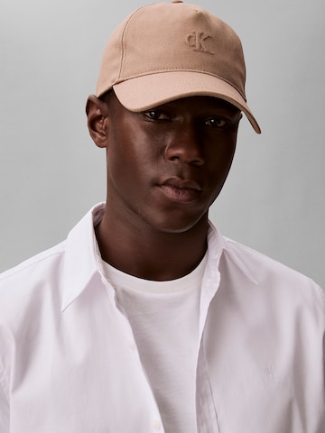 Calvin Klein Cap in Brown: front