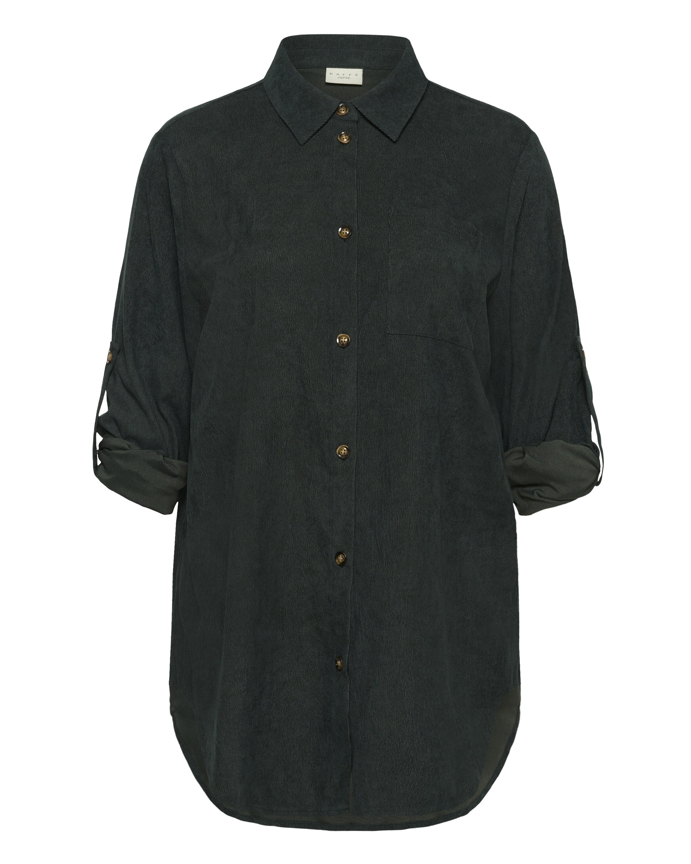 Chemisier 'Verana' KAFFE CURVE en vert : devant