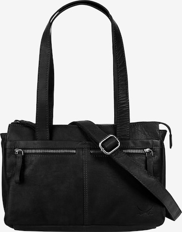 SANSIBAR Handtasche in Schwarz: Vorderseite