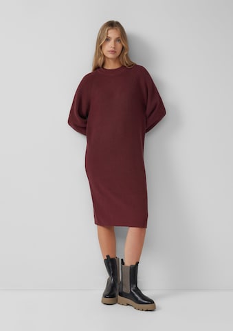 s.Oliver Knitted dress in Red