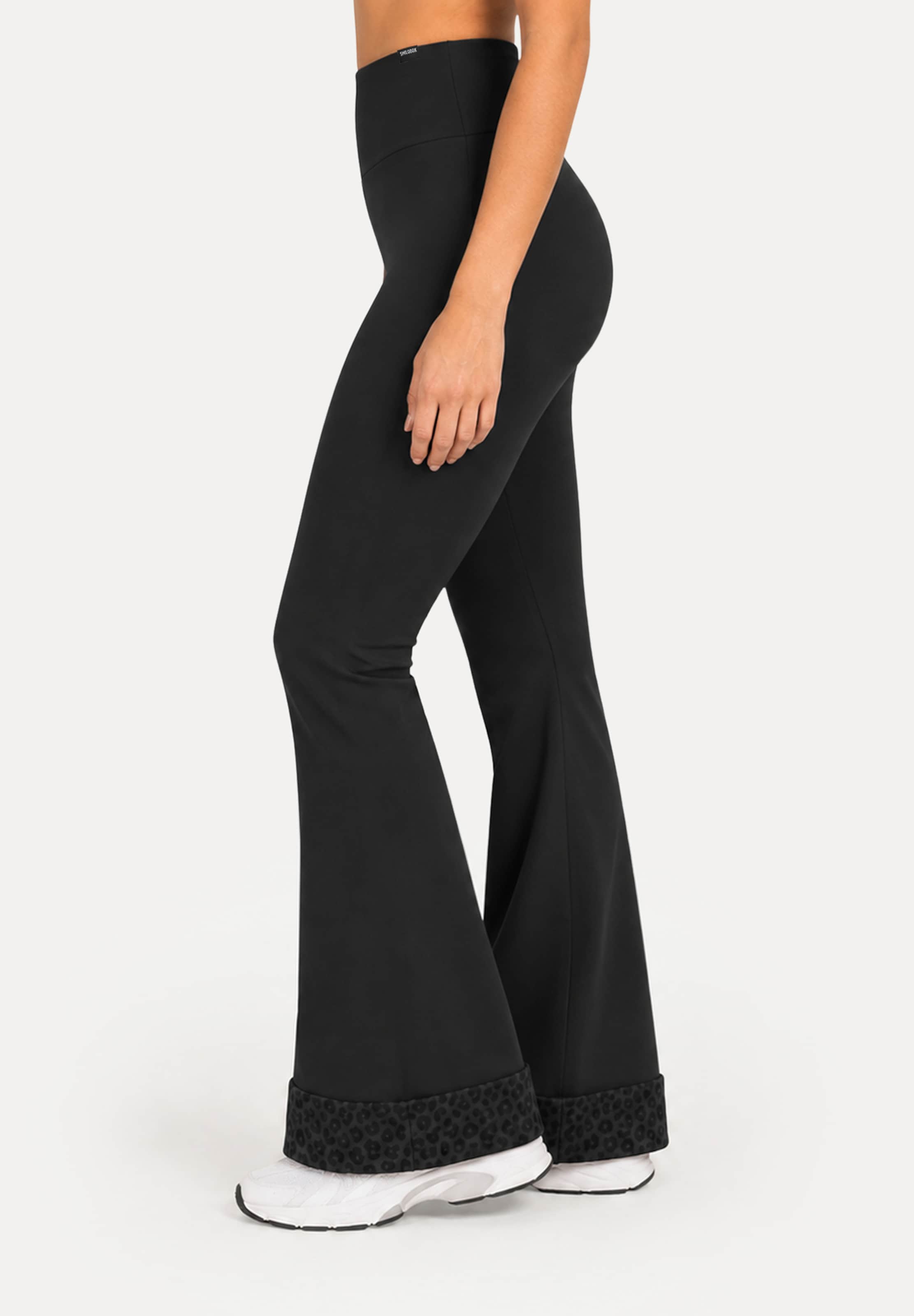 Coupe slim Leggings ' Lithara Solid ' Smilodox en noir