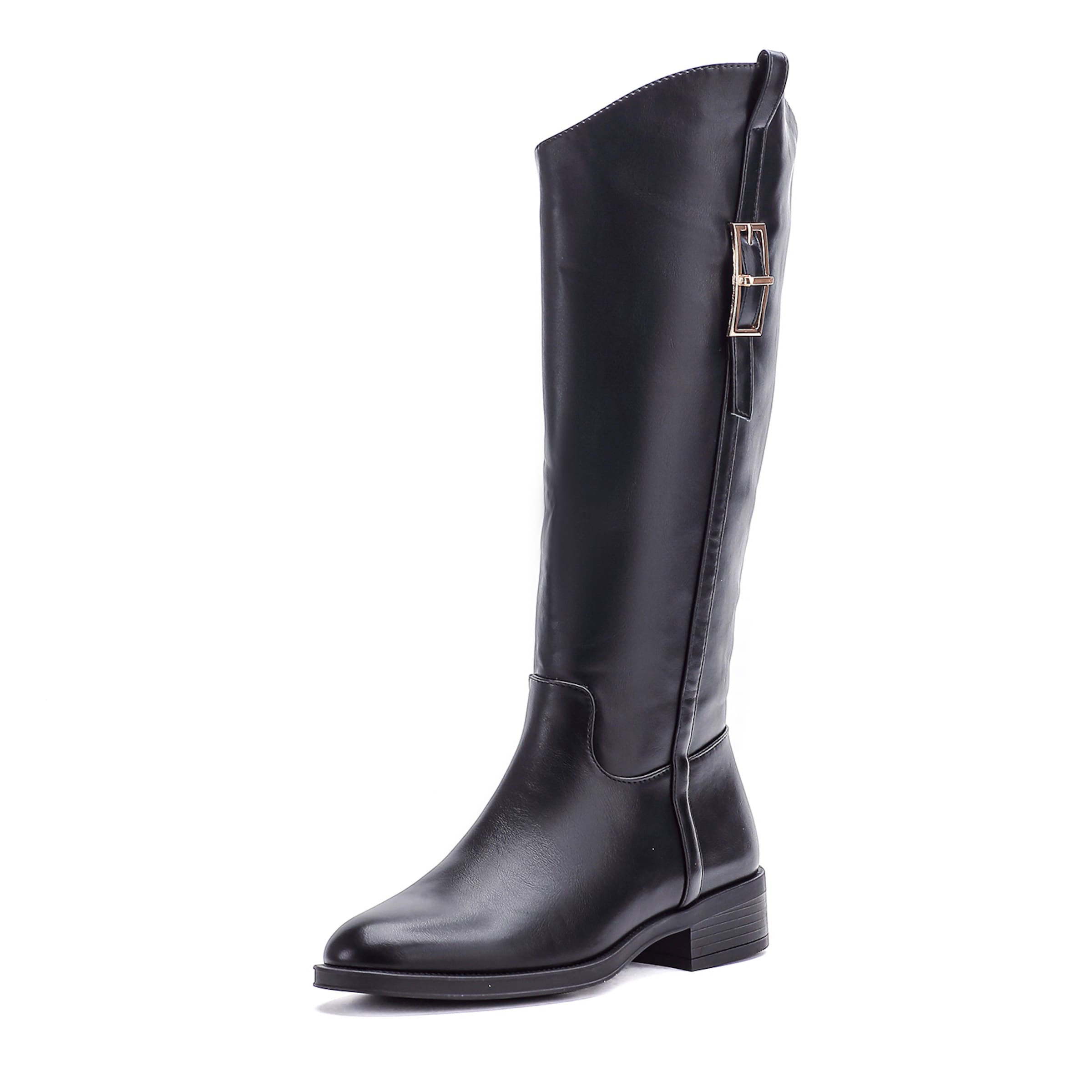 Stivale di Elara in nero: frontale