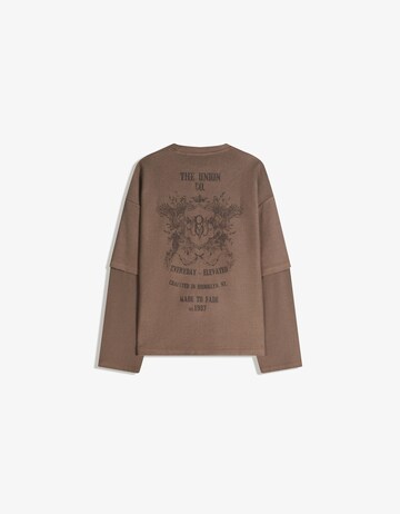 Bershka Bluzka sportowa w kolorze brązowy