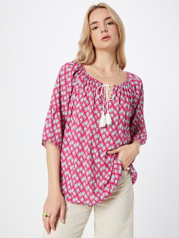 Zwillingsherz Blouse 'Victoria' in Pink: front