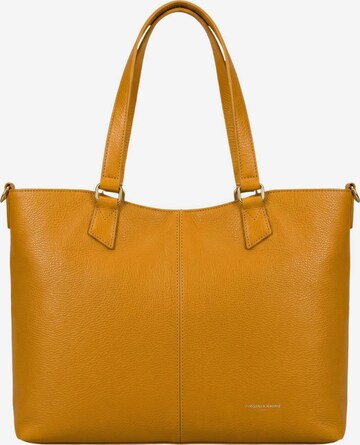Borsa a spalla 'Borsa a Spalla Donna Pelle Genuina Virginia Rhinè 43x31 cm' di Virginia Rhinè in giallo: frontale