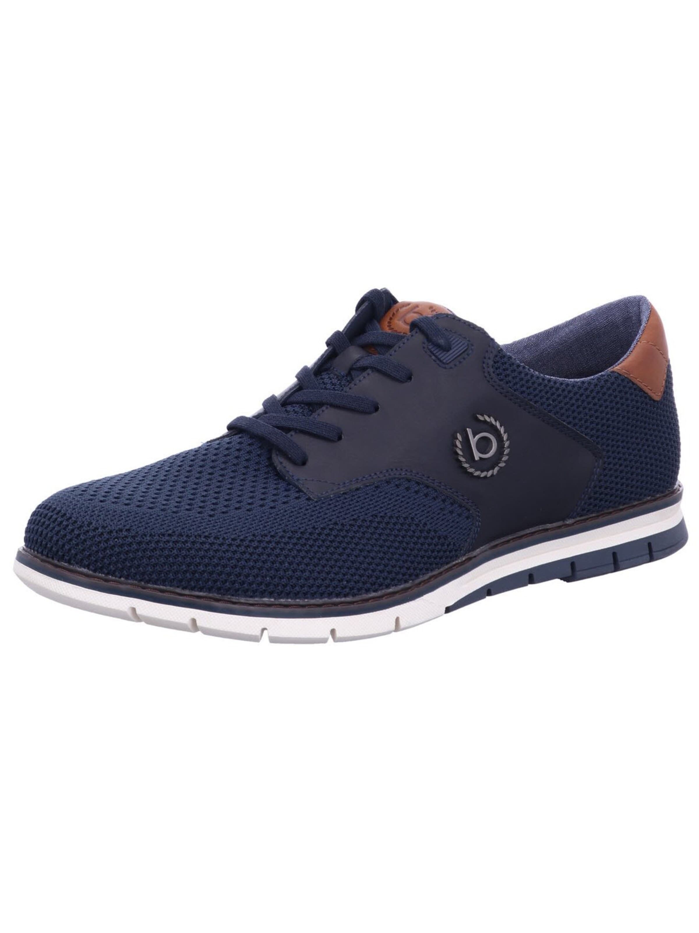 bugatti - Zapatos con cordón 'Schnürschuh Herren 311 916096900 4100 Leder-Mix in blau' en azul: frente