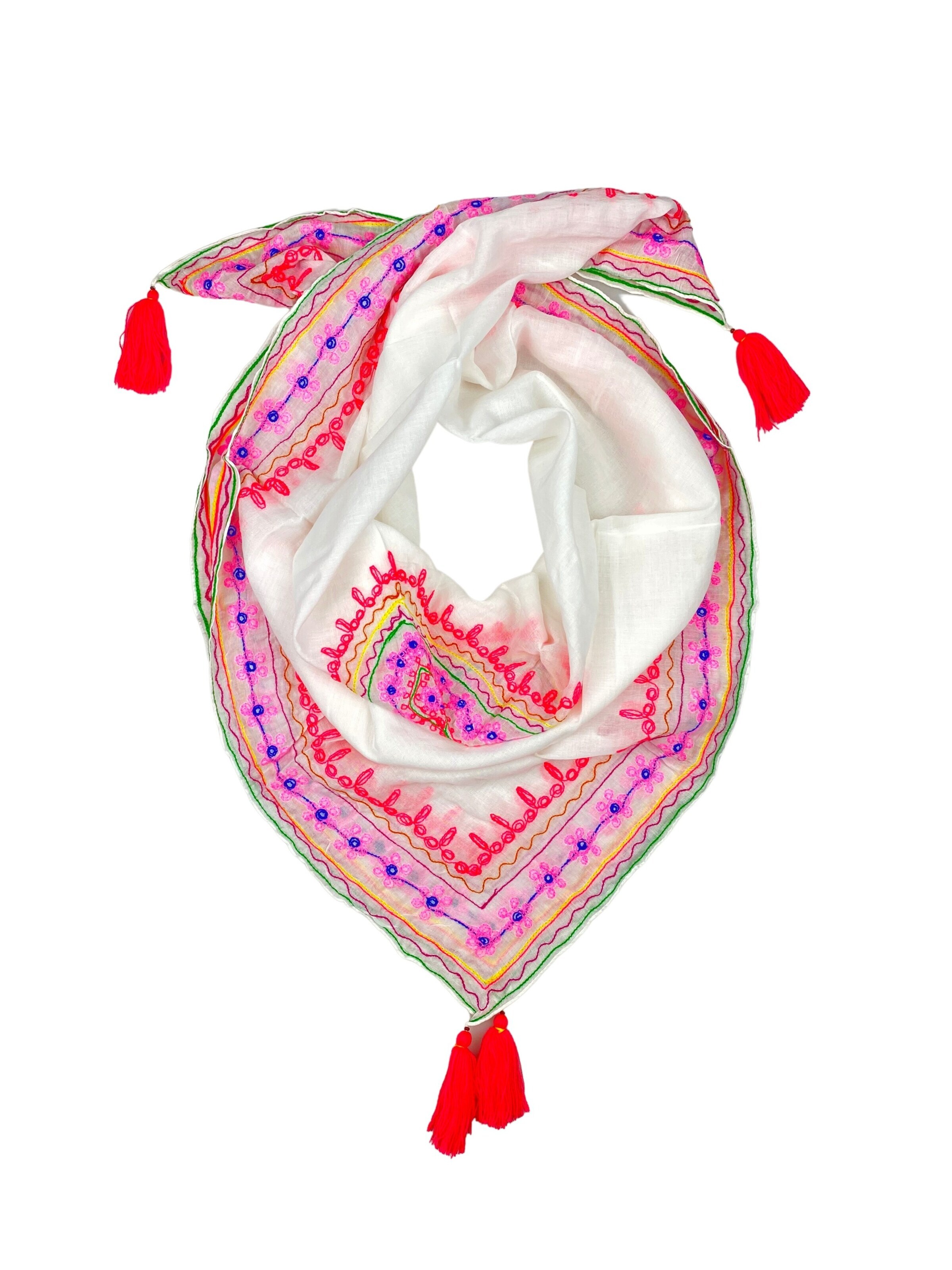 COLLEZIONE ALESSANDRO Scarf 'Ibiza' in White: front