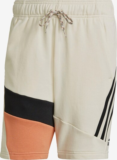 ADIDAS PERFORMANCE Shorts in orange / schwarz / perlweiß, Produktansicht