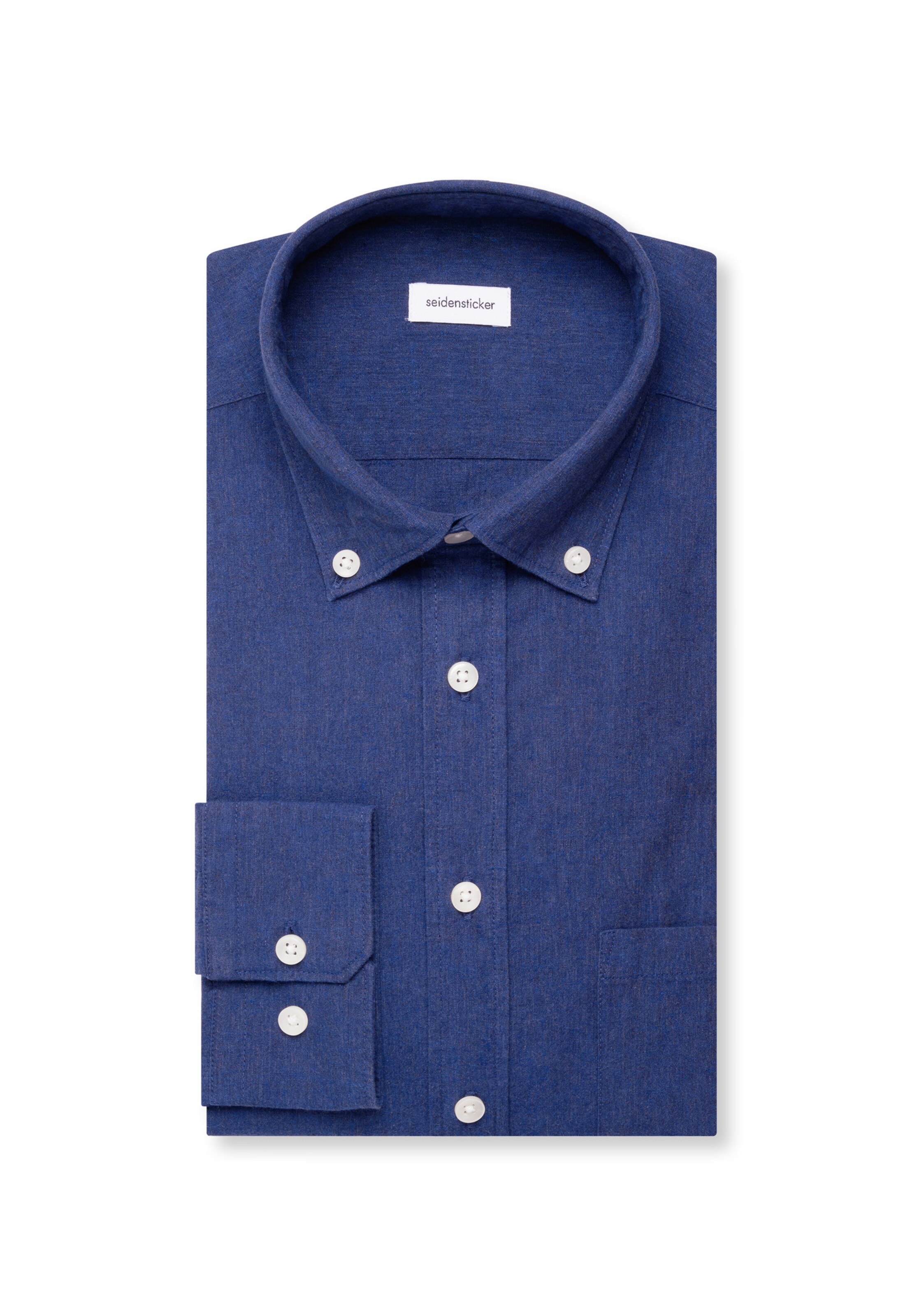 SEIDENSTICKER Regular Fit Businesshemd in Blau