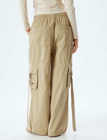 Koton Wide leg Cargobroek in Beige