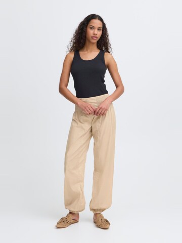 PULZ Jeans Tapered Trousers ' PZJill ' in Brown