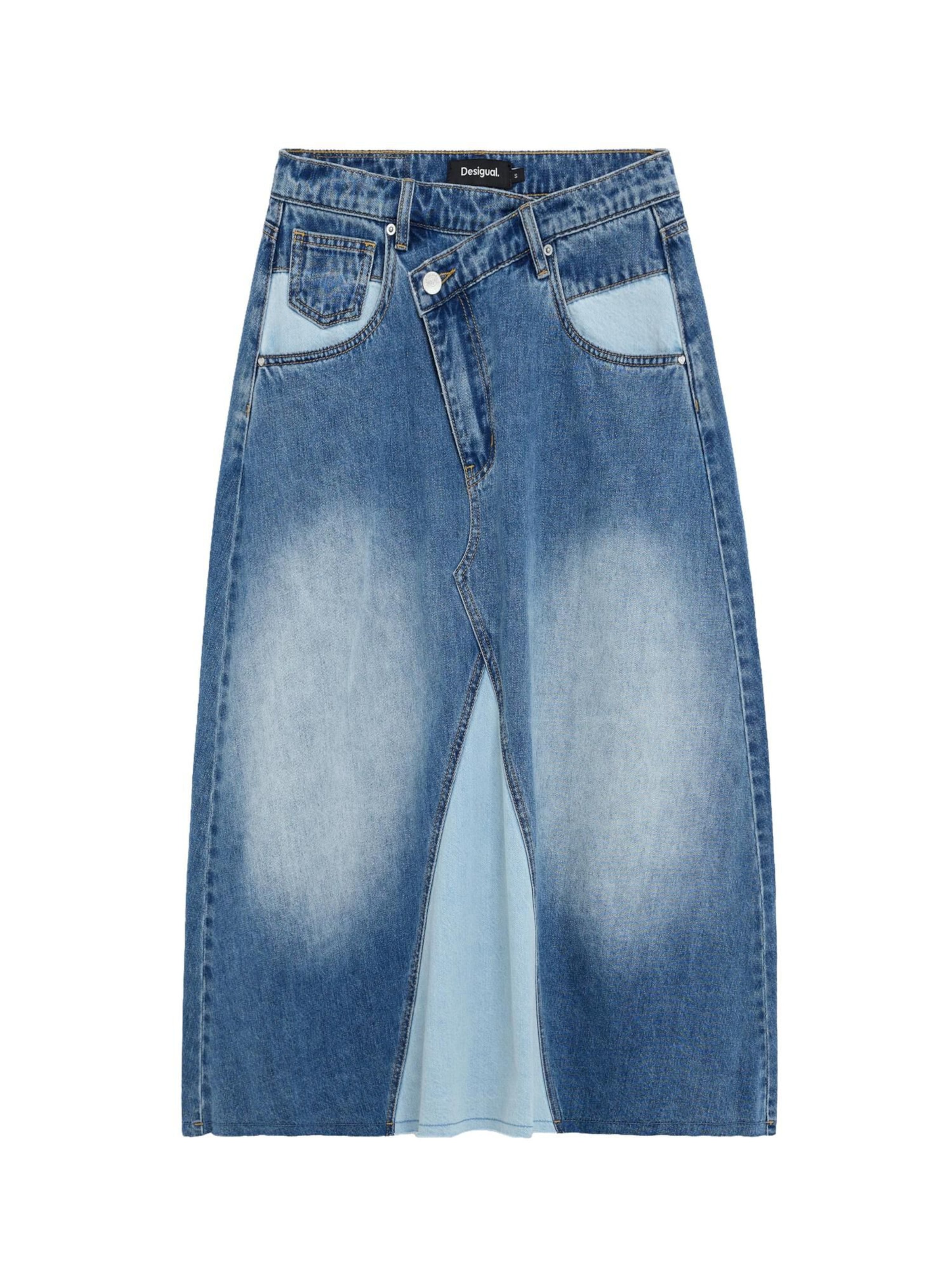 Desigual - Falda en azul: frente