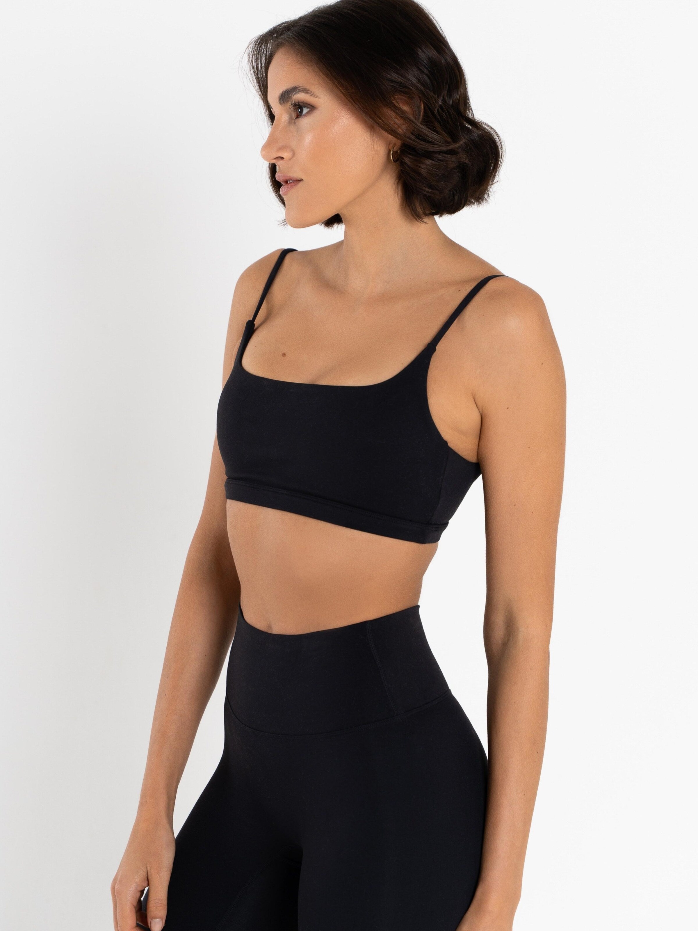 dayr Sporttop 'Scoop Bra' in Zwart