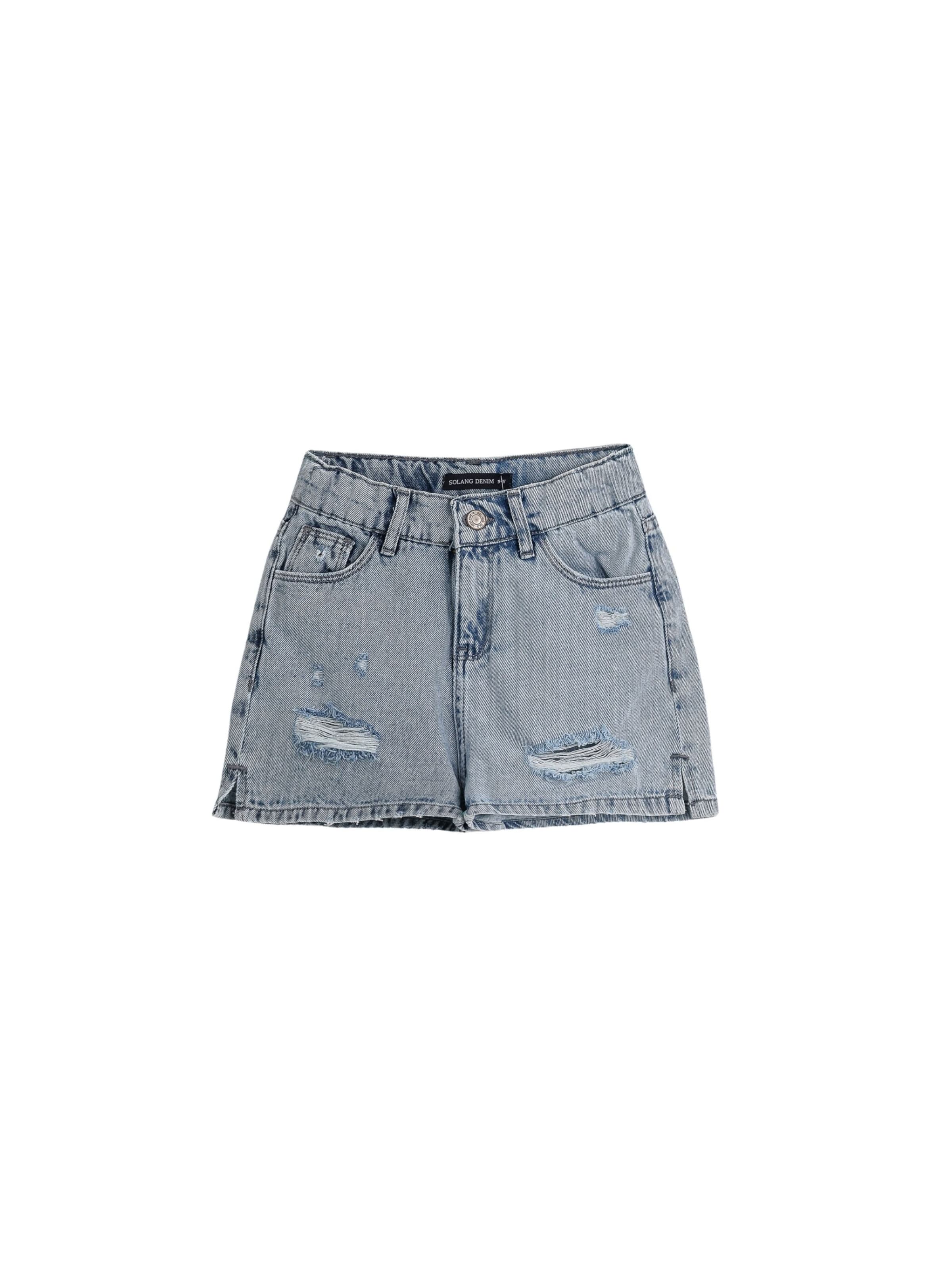 Solang Regular Shorts in Blau: Vorderseite