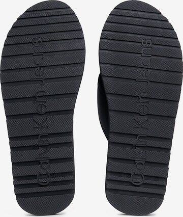 Calvin Klein Jeans T-Bar Sandals in Black