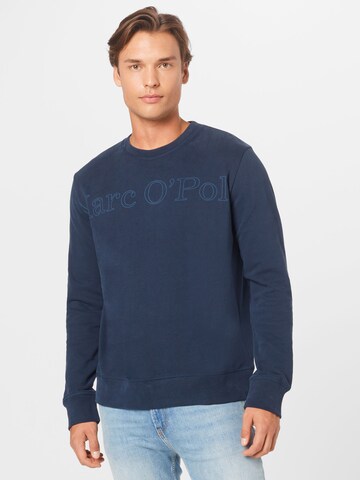 Sweat-shirt Marc O'Polo en bleu : devant