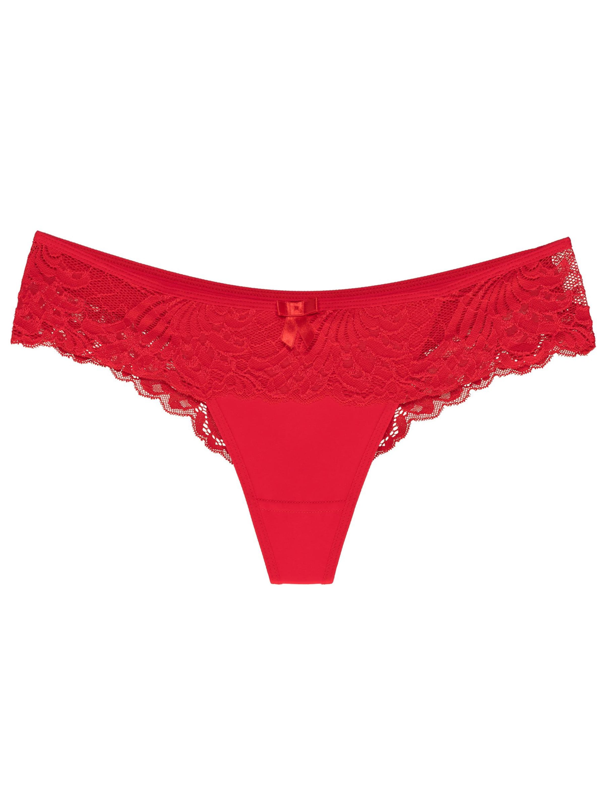 Wolbar Thong 'Karioka' in Red: front