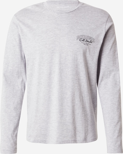 JACK & JONES Paita 'JJMAKOTO' värissä vaaleanharmaa / musta, Tuotenäkymä