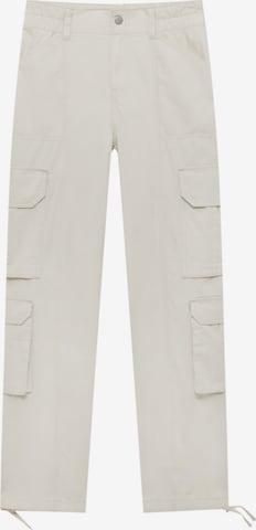 Wide leg Jeans cargo di Pull&Bear in beige: frontale