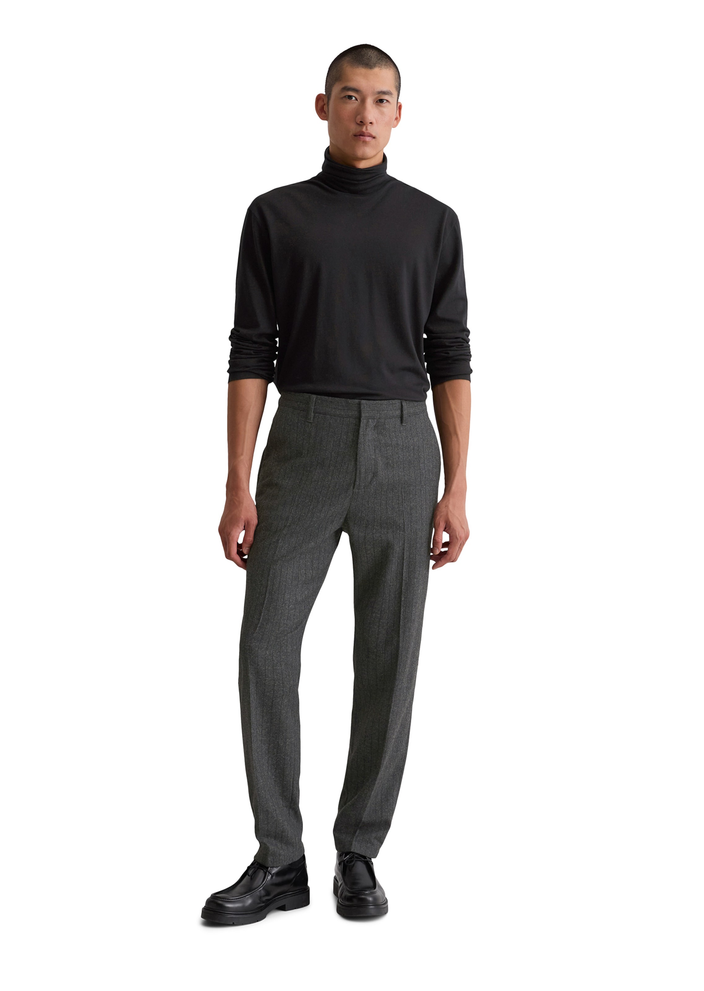 Marc O'Polo Loosefit Hose 'Belsbo ' in Schwarz