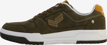 Scarpa stringata sportiva di Kaporal in verde: frontale