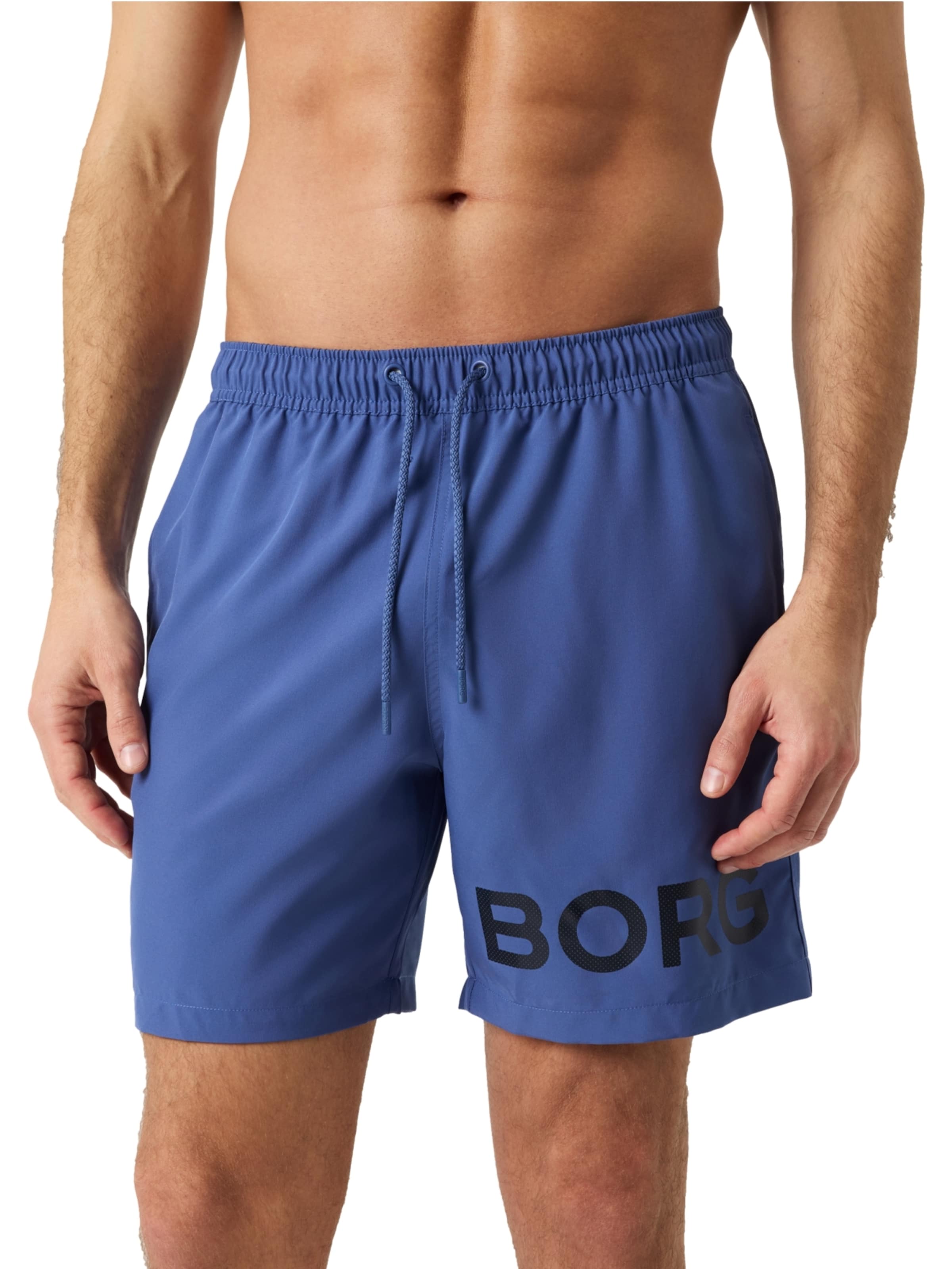 Shorts de bain BJÖRN BORG en bleu : devant