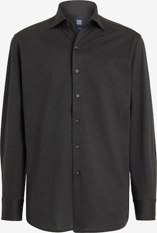 Boggi Milano Button Up Shirt in Grey: front
