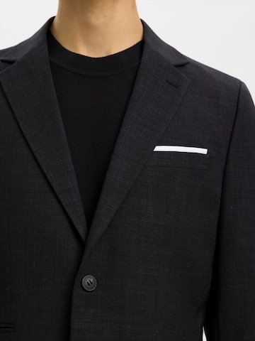 SELECTED Přiléhavý střih Sako 'SLHOASIS' – černá