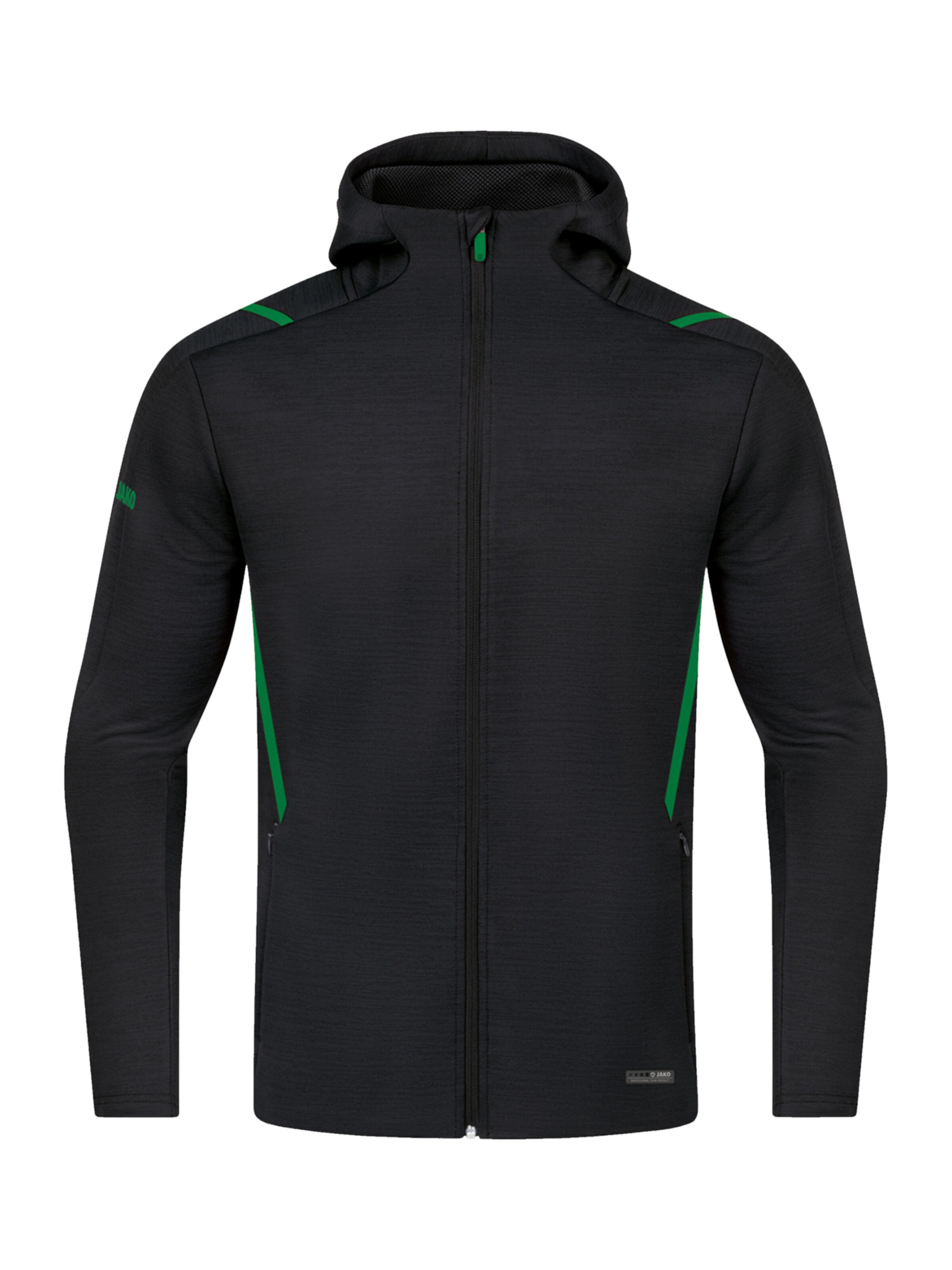 JAKO Sportjacke 'Challenge' in Schwarz: Vorderseite