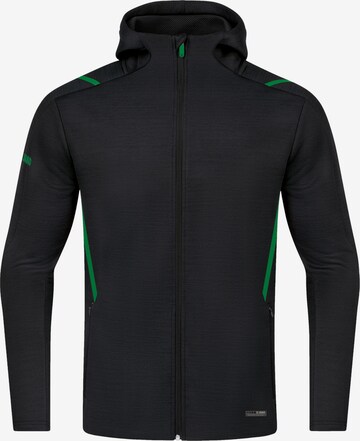 JAKO Athletic Jacket in Black: front