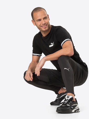 PUMATehnička sportska majica 'Amplified' - crna boja