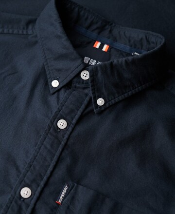 Superdry Regular fit Overhemd 'Essentials' in Blauw