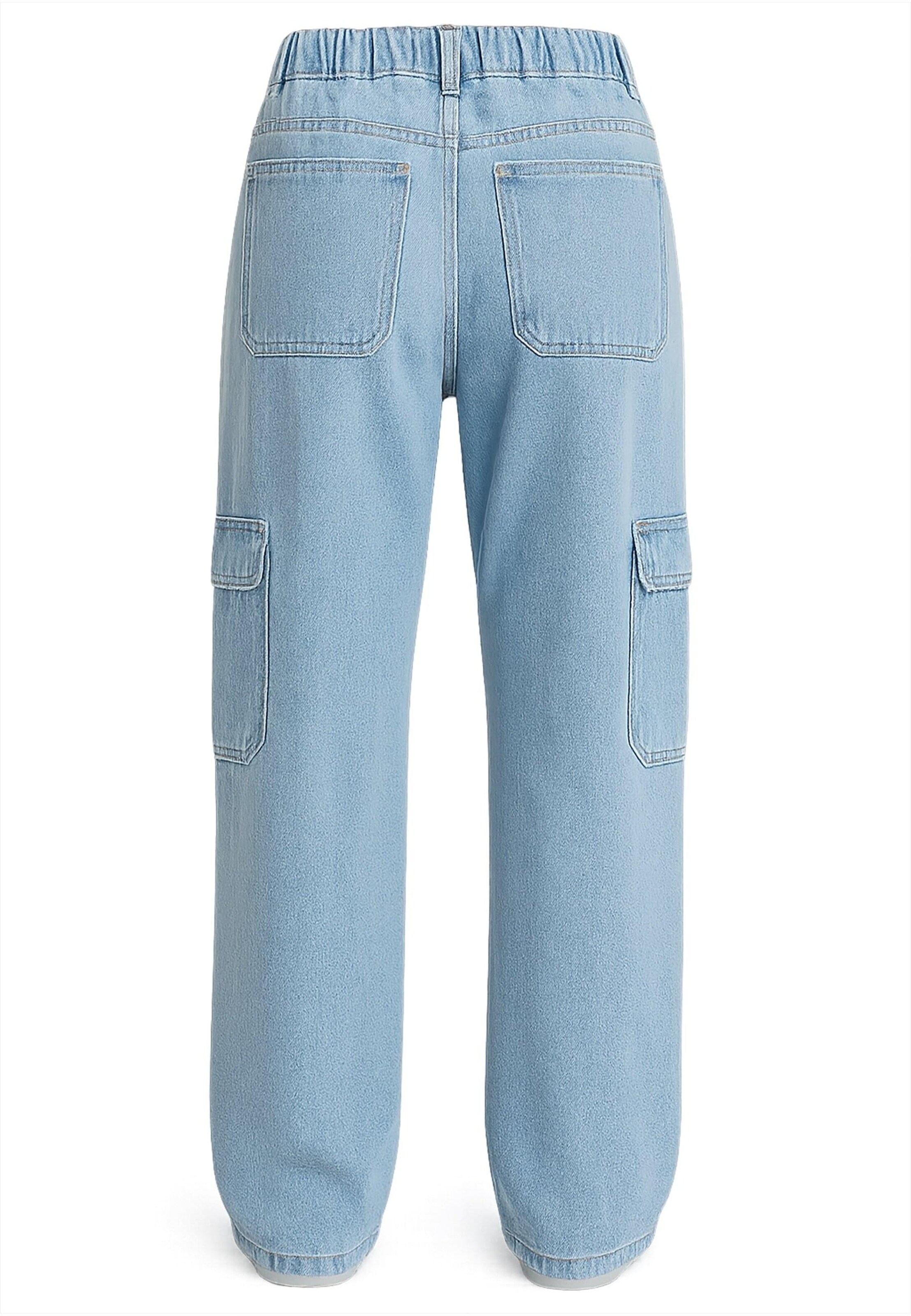 DEF Baggy Cargo Jeans in Blue