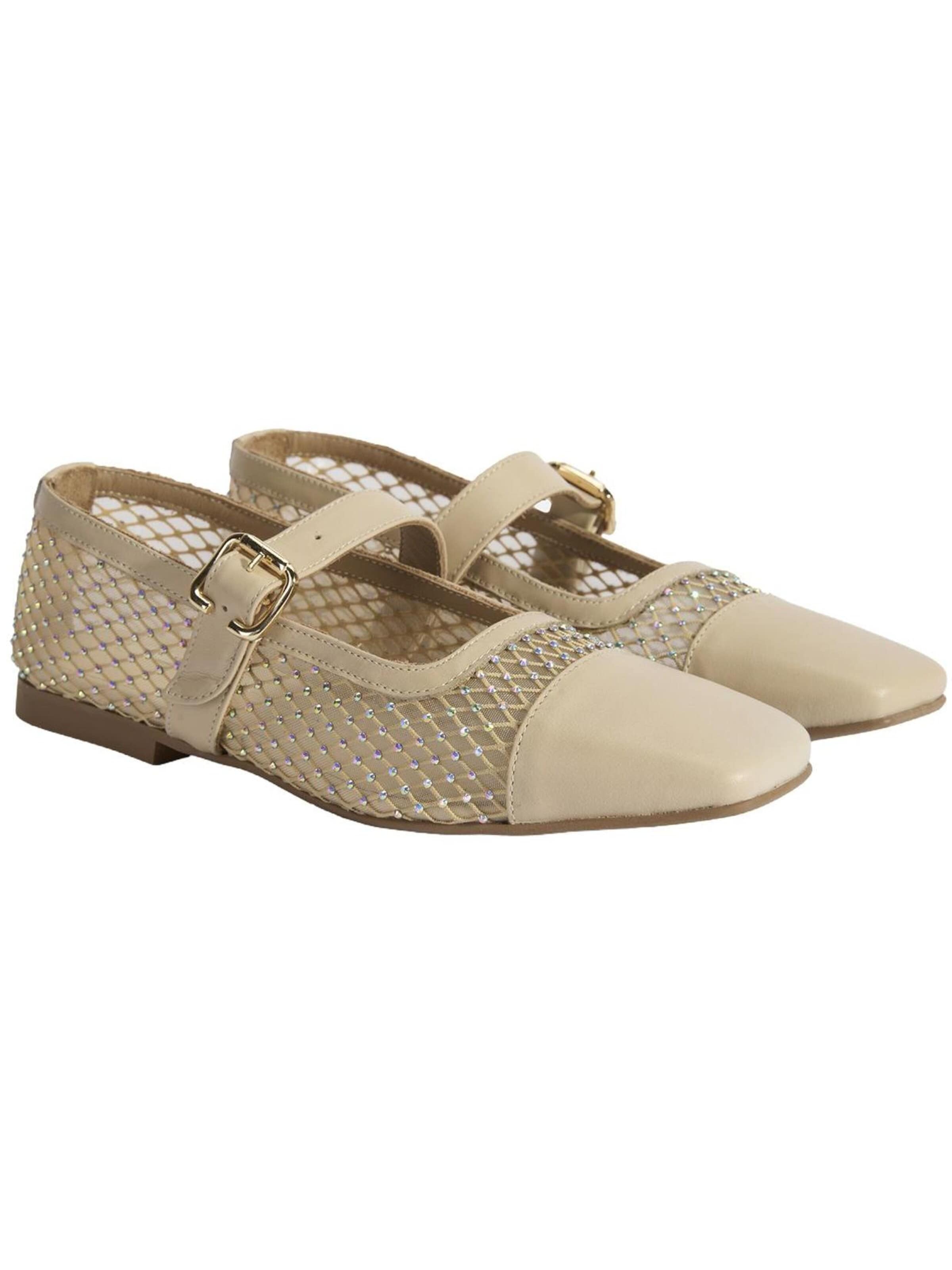 Desa Ballerina 'Ballettschuhe' in Beige: voorkant
