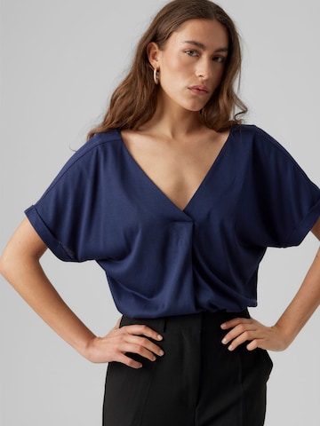 VERO MODA Shirt 'Flia' in Blauw