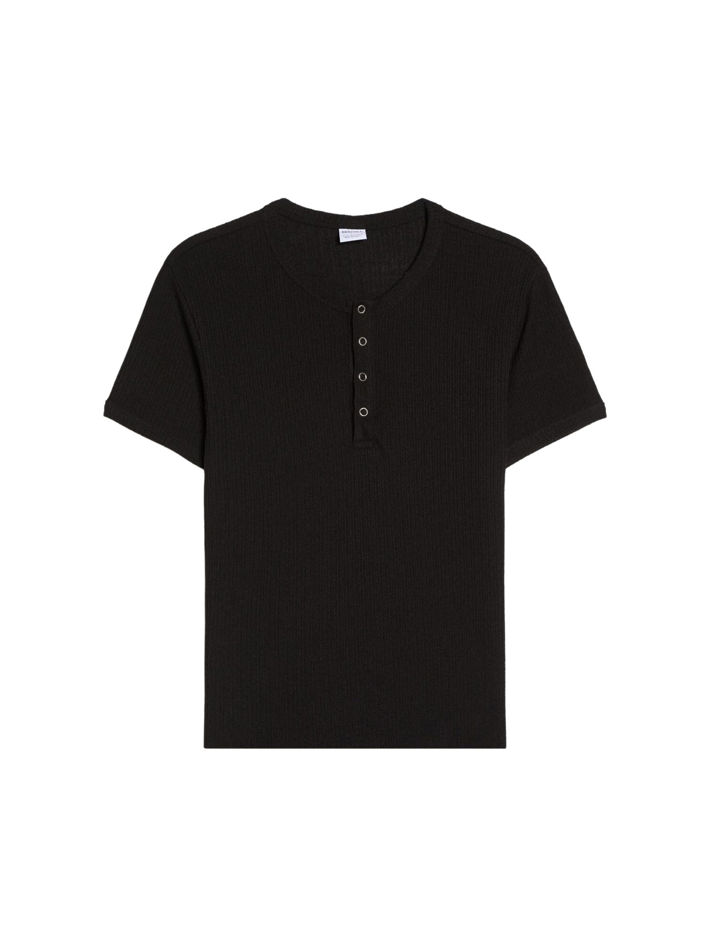 Bershka T-Shirt en XS en noir, Vue avec produit