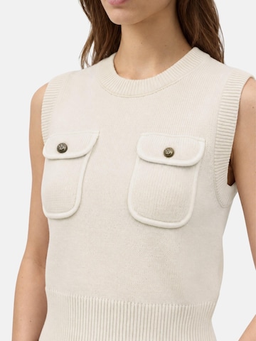 PINKO - Jersey 'PINKO BELATO GILET BLEND WOOL CON DETTAGLI Maglieria' en blanco
