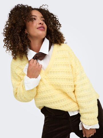 ONLY Carmakoma Sweater 'CARCABALA' in Yellow