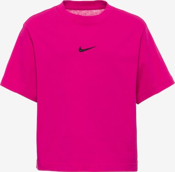 T-Shirt 'ESSNTL' Nike Sportswear en rose : devant