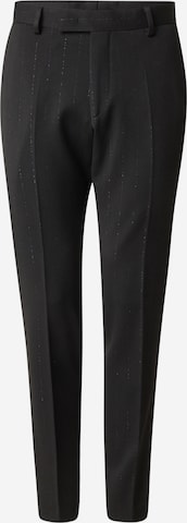 melns Karl Lagerfeld Piegulošs Buktētas bikses: no priekšpuses