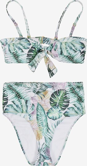 Urban Classics Bikini in gelb / grün / pink / weiß, Produktansicht