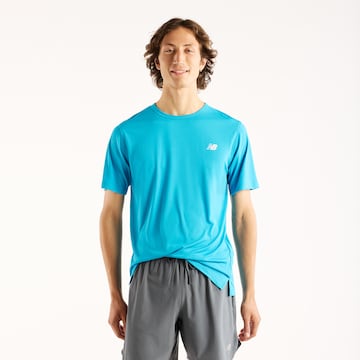 new balance Performance Shirt in Blue: front
