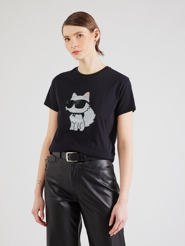 Karl Lagerfeld Tričko - Čierna: predná strana