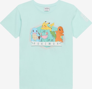 Lindex T-shirt 'Pokemon' i grön: framsida