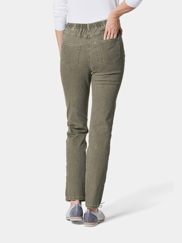 Coupe slim Jean Goldner en vert