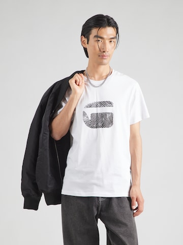 T-Shirt G-STAR en blanc : devant