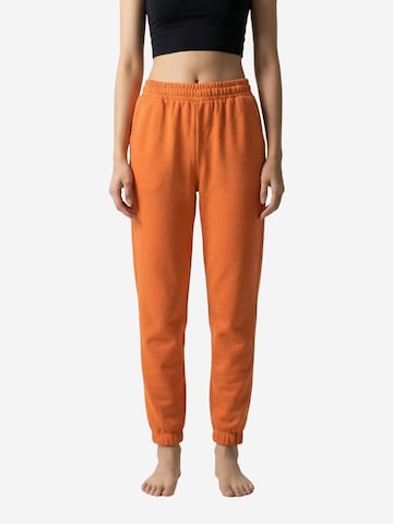 Tapered Pantaloni sportivi di My fashion in arancione: frontale